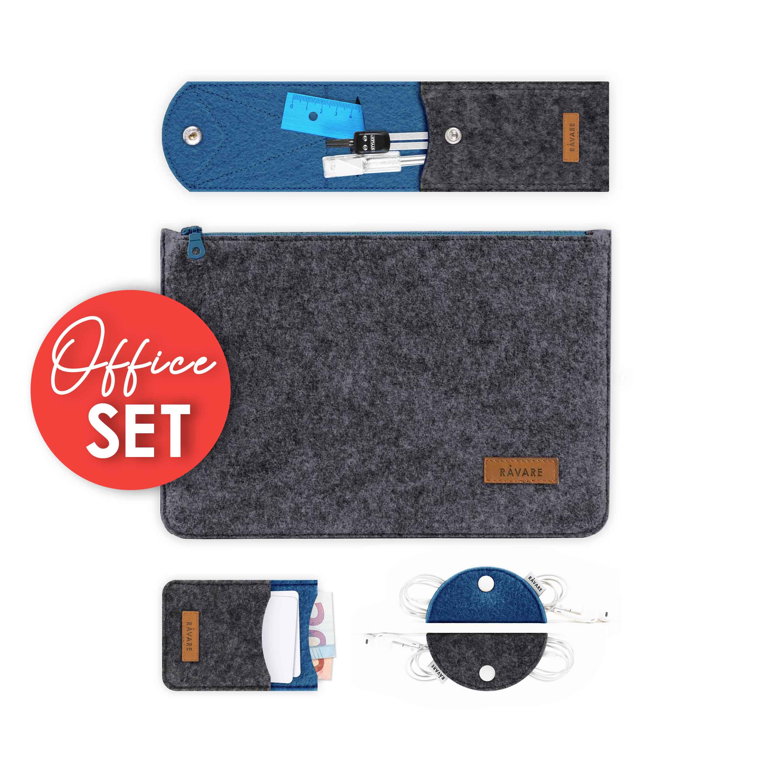 Produktset OFFICE dunkelgrau-dunkelblau – Bild 1